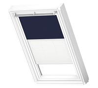 Tenda oscurante Duo, VELUX Originale per SK06, Blu Scuro con guida bianca