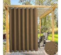 Tenda oscurante impermeabile per esterni, isolata termicamente, con occhielli, blocco solare, tende da giardino e patio, 120 x 305 cm, per gazebo e uso interno, 1 pannello