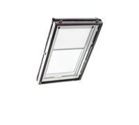 Tenda Oscurante Originale Roto ZRV Elettrica - Guide di Scorrimento Laterali Argento - per Finestre delle Serie Designo R4/R7 e Classic 43/73 - Dimensioni 054/078 | 05/07 - Colore Bianco