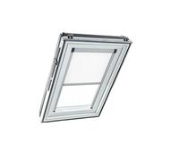 Tenda Oscurante Originale Roto ZRV Elettrica - Guide di Scorrimento Laterali Argento - per Finestre delle Serie Designo R6/R8, i8 e Classic 64/84 - Dimensioni 054/078 | 05/07 - Colore Bianco
