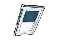 Tenda Oscurante Originale Roto ZRV - Guide di Scorrimento Laterali Argento - per Finestre da Tetto delle Serie R6/R8, i8 e Classic 64/84 - Dimensioni 065/140 | 06/14 - Colore del Tessuto Grigio Scuro
