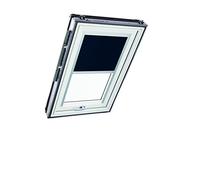 Tenda Oscurante Originale Roto ZRV - Guide di Scorrimento Laterali Argento - per Finestre da Tetto delle Serie R6/R8, i8 e Classic 64/84 - Dimensioni 065/140 | 06/14 - Colore del Tessuto Blu