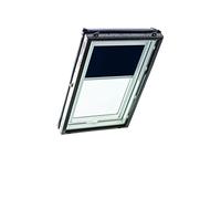 Tenda Oscurante Originale Roto ZRV - Guide di Scorrimento Laterali Argento - per Finestre da Tetto delle Serie R4/R7 e Classic 43/73 - Dimensioni 065/140 | 06/14 - Colore del Tessuto Blu