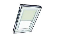 Tenda Oscurante Originale Roto ZRV - Guide di Scorrimento Laterali Argento - per Finestre da Tetto delle Serie R6/R8, i8 e Classic 64/84 - Dimensioni 065/140 | 06/14 - Colore del Tessuto Beige