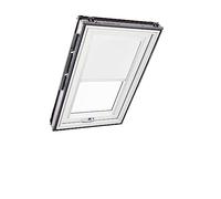 Tenda Oscurante Originale Roto ZRV - Guide di Scorrimento Laterali Bianco - per Finestre da Tetto delle Serie R6/R8, i8 e Classic 64/84 - Dimensioni 074/140 | 07/14 - Colore del Tessuto Bianco