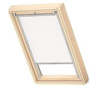 Tenda oscurante originale VELUX per S06, S36, Bianco con guida grigia