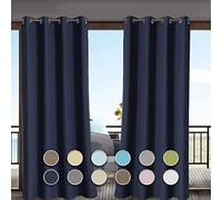 Tenda oscurante per esterni, per veranda, balcone o giardino, 100 x 200 cm, impermeabile, con occhielli, 1 pezzo per porta esterna e gazebo