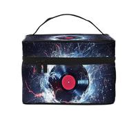 Tenda oscurante per finestra, con tasca per asta, motivo: disco musicale, per soggiorno, camera da letto, cucina, 117 x 45 cm
