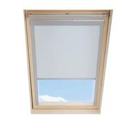 Tenda oscurante per finestre a tetto compatibile con VELUX MK06, Bianco
