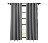 Tenda oscurante ritardante di fiamma, pannello beige isolante termico con occhielli in bronzo antico, 167 x 228 cm (larghezza x lunghezza), resistente al fuoco, efficiente dal punto di vista