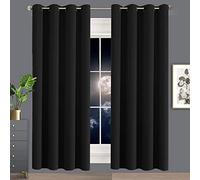 Tenda oscurante termica nera, 200 x 235 cm, impermeabile, riduzione del rumore, per cucina, camera da letto, soggiorno, elegante decorazione per la casa
