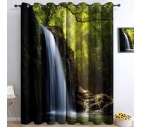 Tenda Oscuranti per Interno 2 Pezzi 3D Stampa Cascata Tende Termiche Isolanti con Occhielli Paesaggio Naturale Tende Oscuranti dal Pavimento al Soffitto L168 x A229 cm A.1560