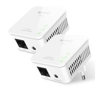 Tenda Powerline P200 Kit, AV 200Mbps su Powerline, 1 Porta Ethernet, HomePlug AV, Plug and Play, Risparmio Energetico, Kit con 2 Adattatori, Rete PowerlineLAN Fino a 300 Metri di Copertura