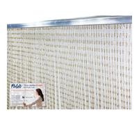 TENDA PABLO © a PERLINE anti insetti BEIGE in PVC antirumore con asta in METALLO