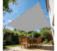 Tenda Parasole 1.7 x 3.8 m Resistente Alle Intemperie Tenda da Sole Robusto e Stabile per Esterno, Giardino, Terrazza, Balcone, Piscina, Patio, Grigio Chiaro