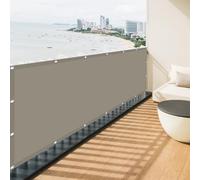 Tenda Parasole 1.9 x 4.5 m Protezione UV 98% Impermeabile Rettangolo Protezione Uv, Tessuto 185 G/M² Balcone, La Terrazza e Il Giardino, Cachi