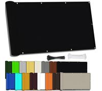 Tenda parasole, 1 x 2 m, rettangolare, impermeabile, protezione dai raggi UV al 95%, ideale per patio e baldacchino all'aperto, corda inclusa (blu, 1 x 1 m)