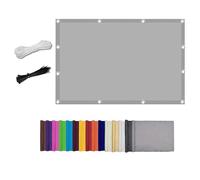 Tenda parasole 1 x 6 m, protezione UV 95%, resistente alle intemperie, resistente al vento, montaggio senza fori, per giardino, terrazza e balcone, colore grigio chiaro