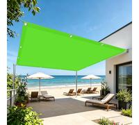 Tenda Parasole 240 x 360 cm Protezione Solare Schermo UV Vele Ombreggianti con Occhielli e Corda per Auto, Piscina, Patio, Balcone, Piante, Pollaio, Allevamento Bestiame, Verde