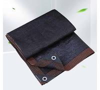 Tenda parasole, 3 x 3 m, 3 m x 4 m, 2 m x 2 m, tessuto isolante termico, resistente agli strappi, 90% vela ombreggiante per serre, cortili e piante floreali, nero, 2 x 5 m