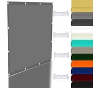 Tenda parasole 4 x 4,5 m, protezione UV al 98%, per giardino, patio, cortile, feste, colore grigio chiaro, include corda per una facile installazione