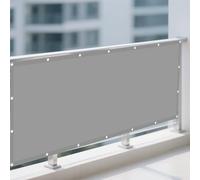 Tenda Parasole 55 x 300 cm Antivento/Protezione UV Impermeabile Rettangolo Impermeabile Quadrata Anti-Ultravioletti Balcone, La Terrazza e Il Giardino, Grigio Chiaro
