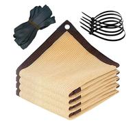 Tenda parasole 90% con occhielli, protezione UV per serre, terrazze, campeggio, resistente al calore, disponibile nelle misure da 1 x 2 m a 5,5 x 12 m