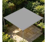 Tenda Parasole 90 x 600 cm Protezione Dai Raggi UV Tenda a Vela Parasole Occhielli e Corda per Esterno, Giardino, Terrazza, Balcone, Grigio Chiaro