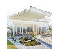 Tenda parasole a forma di U, copertura flessibile per pergola, riduce i riflessi, illuminazione morbida, ideale per spazi esterni (larghezza 1,5 m x lunghezza 3 m)
