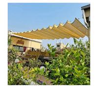 Tenda parasole a forma di U retrattile a forma di onda, per esterni, per veranda, gazebo, veranda, tenda da sole (larghezza 1,5 x lunghezza 13 m x lunghezza 100 m)