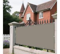 Tenda Parasole a Vela 125 x 295 cm Anti UV Corde di Supporto Copertura Antipolvere con Occhielli Tenda a Vela per Esterno, Giardino, Terrazzo e Campeggio, Cachi