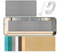 Tenda Parasole a Vela 230 x 420 cm Protezione Antivento 98% Anti UV Vele Ombreggianti Traspirante Traspirante Quadrata Anti-Ultravioletti per Recinzione Giardino Terrazzo, Grigio Chiaro