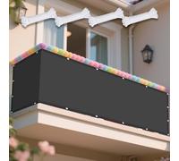 Tenda Parasole a Vela 310 x 310 cm Antivento/Protezione UV Vela Ombreggiante Antivento Impermeabile Rettangolare con Occhielli Ideali per Cortile Patio e Campeggio, Grigio Scuro