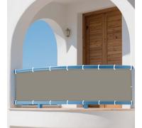 Tenda Parasole a Vela 80 x 130 cm Protezione Raggi UV Facile da Installare Rete Parasole Antipioggia, Antivento e Resistente Al Sole per Giardino, Terrazzo e Piscina, Cachi