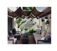 Tenda parasole a vela con protezione dai raggi UV per esterni, regolabile, design resistente e anti-invecchiamento, goditi lo spazio all'aperto (W: 2,2 m x L: 12 m)