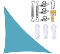 Tenda parasole a vela con protezione UV e kit di fissaggio per terrazze e giardini esterni