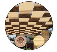 Tenda parasole a vela da 0,2 x 2 m, resistente, per decorazione gazebo e protezione solare, colore: beige