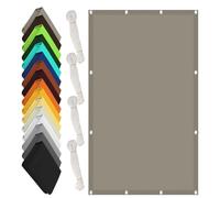 Tenda Parasole a Vela Giardino 70 x 550 cm Anti UV 98% Parasole Tenda Ombreggiante Impermeabile Anti UV Antivento con Occhielli con Fune per Giardino, Terrazza e Balcone, Cachi