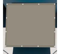 Tenda Parasole a Vela Giardino 85 x 550 cm Protezione Solare Raggi UV Rettangolo Telo Ombra con Fune Occhiellato Protezione UV per Serre Carport Piscine Cortili, Cachi