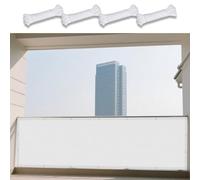 Tenda Parasole a Vela Giardino 96 x 140 cm Protezione Solare Raggi UV Ombreggiante Impermeabile Impermeabile/Antivento/Protezione UV Terraza, Jardín, Balcón, Camping, Bianco