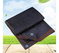 Tenda parasole a vela per giardino, rete ombreggiante, per patio, isolamento termico, resistente agli strappi, 90% vela ombreggiante per giardino, serra, patio, rete per la privacy, nero, 6 x 6 m