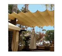 Tenda parasole a vela retrattile, 3 m x 1,8 m, resistente ai raggi UV, per esterni per terrazze e giardini, leggera protezione dalla pioggia, facile da installare, forte resistenza al vento.