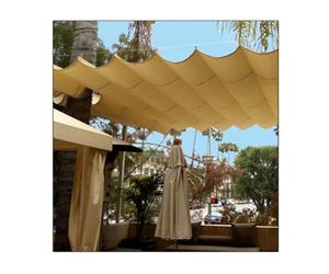 Tenda parasole a vela retrattile, 3 m x 1,8 m, resistente ai raggi UV, per esterni per terrazze e giardini, leggera protezione dalla pioggia, facile da installare, forte resistenza al vento.