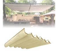Tenda parasole a vela retrattile con kit di installazione, 1,5 x 2 m, colore beige, perfetta per terrazze, balconi e giardini, protezione UV, facile installazione