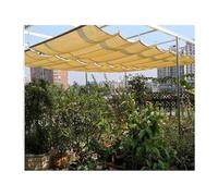 Tenda parasole a vela retrattile, protezione dai raggi UV, design resistente alle intemperie, versatile, per esterni, per giardini, terrazze e piscine (larghezza 3 m x lunghezza: 15 m)