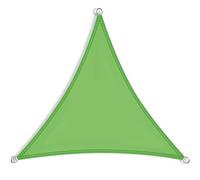 Tenda parasole a vela verde, 8 x 8 x 8 m, resistente alle intemperie, con kit di fissaggio a corda, per patio, cortile, prato e feste in giardino