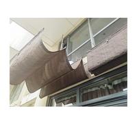 Tenda parasole avvolgibile a onde retrattile, in HDPE, protezione dai raggi UV, per esterni giardino e patio, copertura parasole avvolgibile (larghezza 1 x lunghezza 12 m/b3,2), perfetta per