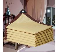 Tenda parasole beige 3 x 3 m, resistente ai raggi UV, traspirante, antivento, antipolvere, per esterni, patio, giardino, balcone e serra, 5 x 6 m