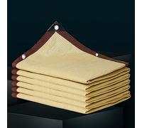 Tenda parasole beige, 3 x 3 m, resistente ai raggi UV, traspirante, antivento, per giardino, balcone, esterni, 4 x 5 m, 5 x 3 m, anti-invecchiamento, antipolvere, perfetta per terrazze e serre
