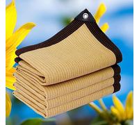 Tenda parasole beige, 3 x 3 m, resistente ai raggi UV, traspirante, antivento, per giardino, balcone, esterni, 4 x 5 m, 5 x 3 m, anti-invecchiamento, antipolvere, perfetta per terrazze e serre